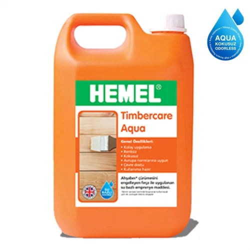 Mey İthalat® Hemel Timbercare Aqua Emprenye 5 Litre Şeffaf