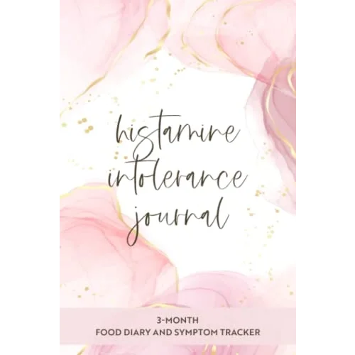 Histamine Intolerance Journal: 3-Month Food Diary and Symptom Tracker in 6”x 9” size | Pink Marble
