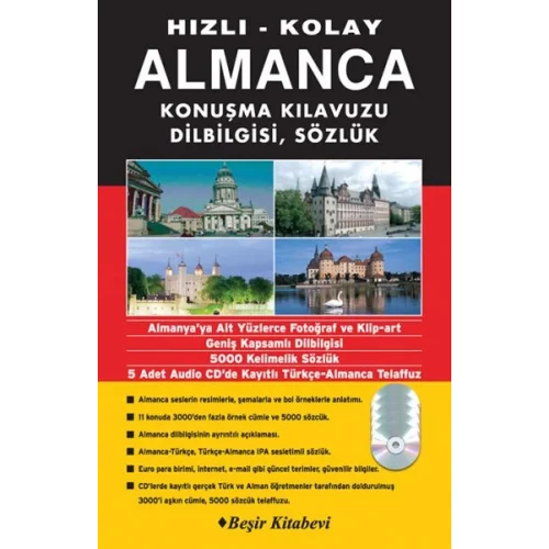 Hızlı Kolay Almanca Konuşma Kılavuzun Dilbilgisi Sözlük Karekodlu