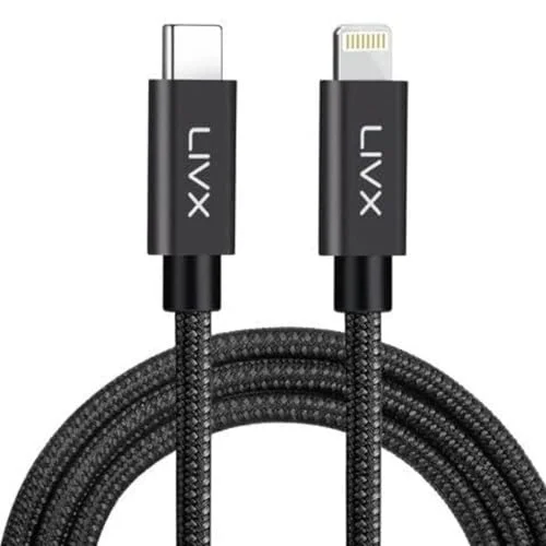 Horizontal 20W Type C to Lightning 1 Metre iPhone iPad Hızlı Şarj ve Data Kablosu Space Gray