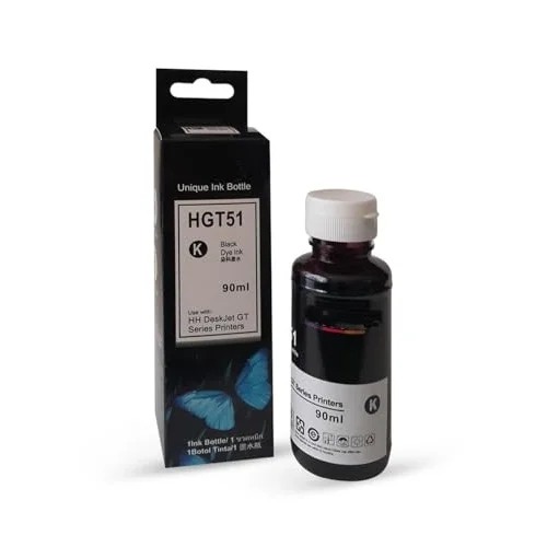 HP Uyumlu GT51XL (X4E40AE) Siyah Mürekkep (90ml./Sise)