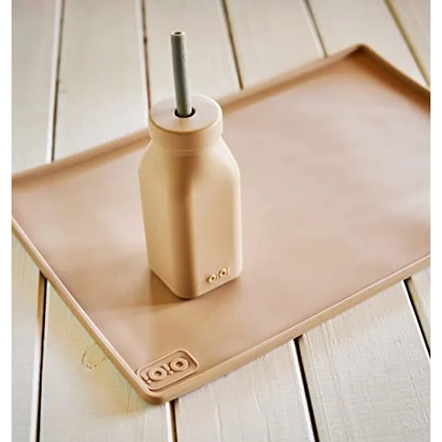 Hüp + Up -Şişe + Pipet - Woody Brown/Powder Grey