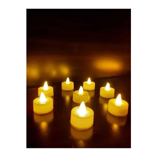 Hyd 8 Adet Led Mum Tealight Sarı Işık Pilli