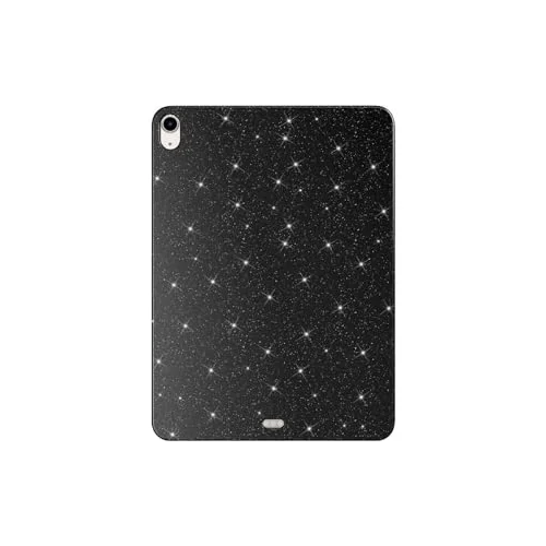 iPad Air 11 2025 M3 Simli Parlak Görünümlü ASMA Tablet Koton Kılıf - Siyah