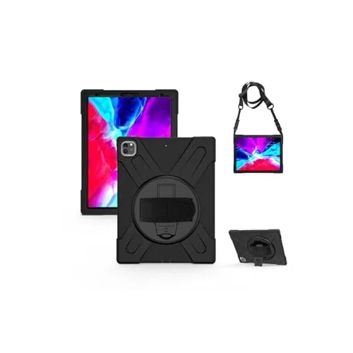 iPad Pro 12.9 2020 (4.Nesil) SBT Defender Tablet Silikon - Siyah