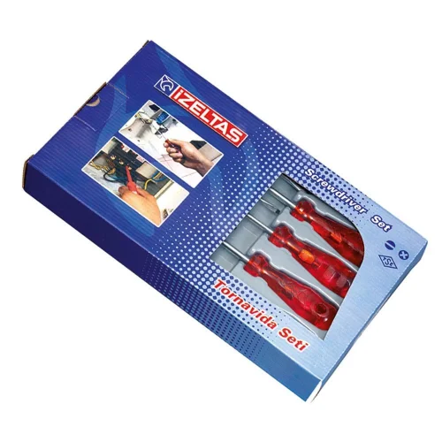 Mey İthalat® İzeltaş 4100 Kraft Tornavida Seti 7 Parça