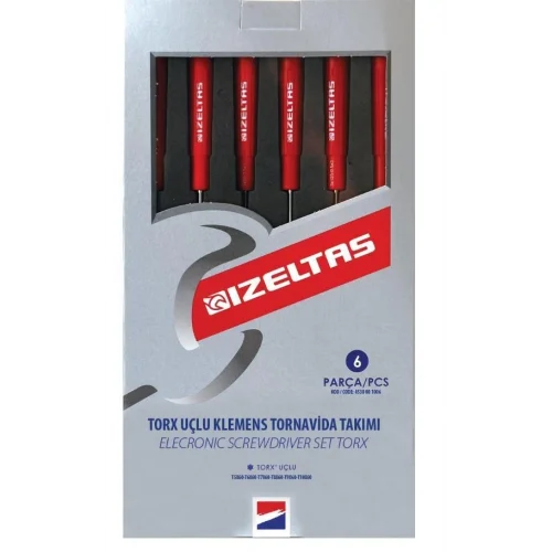 Mey İthalat® İzeltaş 4530 Elektronikçi Torx Tornavida Seti 6 Parça