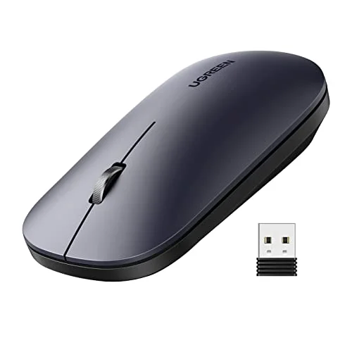 Kablosuz Fare, 2,4 Ghz Usb Bağlantısı, Maks. 4000 Dpi, 18 Ay Pil Ömrü. Pc, Mac, Dizüstü Bilgisayar, Windows 11, 10, 8.1, 7, Macos, Linux Ile Uyumlu (Siyah)