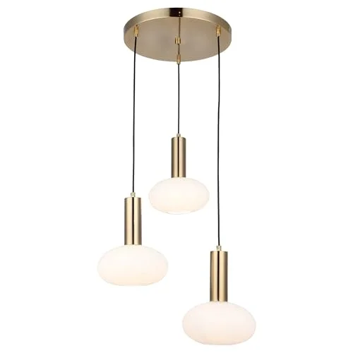 KADO 3LÜ SIRALI ANTİK LAK AVİZE 3XE27