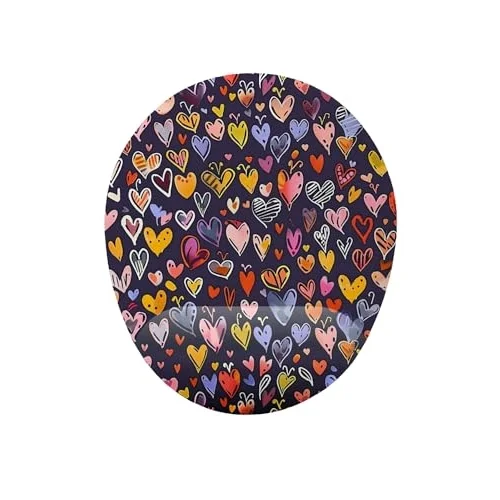 Kalp Desenli Bilek Destekli Mouse Pad