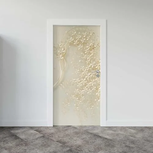 Kapı Giydirme Kapı Sticker Folyosu 3D Sakura