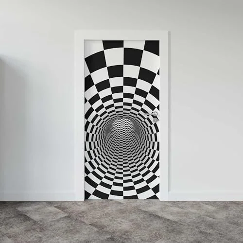 Kapı Giydirme Kapı Sticker Folyosu 3D Tünel