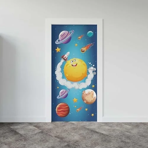 Kapı Giydirme Kapı Sticker Folyosu Uzay