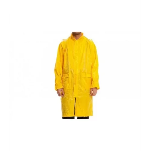 Mey İthalat® Kapüşonlu Sarı PVC Yağmurluk XXL
