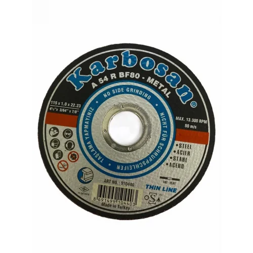 Mey İthalat® Karbosan 115X1,0X22 Thinline Metal Kesici