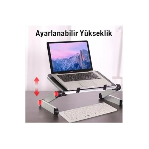 Katlanabilir Dizüstü Bilgisayar/Laptop Tablet Standı Fanlı