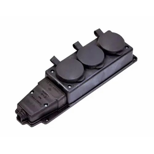 Mey İthalat® Kauçuk 220V Uzatma 3lü Priz