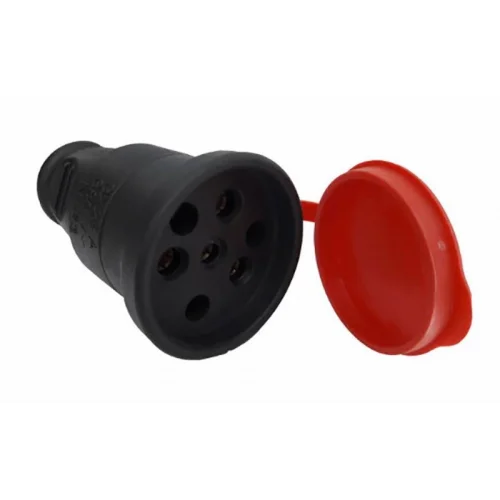 Mey İthalat® Kauçuk 380 Volt Trifaze Dişi Fiş