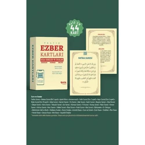 Pratik Ezber Kartları Kısa Sureler ve Dualar