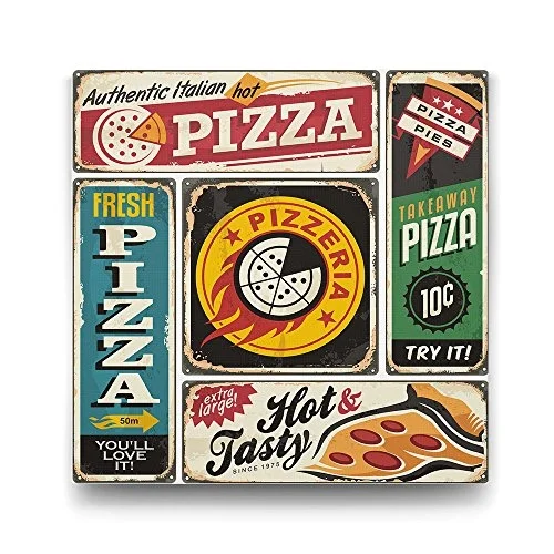 Kolaj Pizza Tablosu - 70x70cm