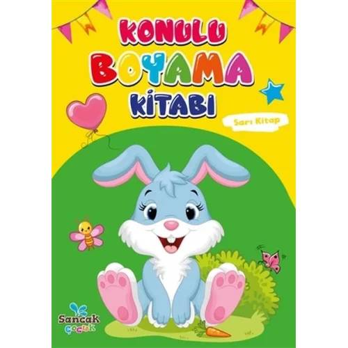 Konulu Boyama Kitabı - Sarı Kitap