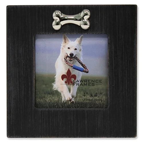 Köpek Kemikli Çerçeve, 10x10 cm, Siyah
