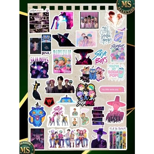 Kpop Demon Huntrix Saja Boys Sticker Seti 31 Adet Suya Dayanıklı
