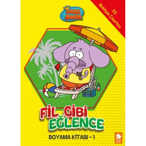 Kral Şakir Fil Gibi Eğlence Boyama Kitabı- 1