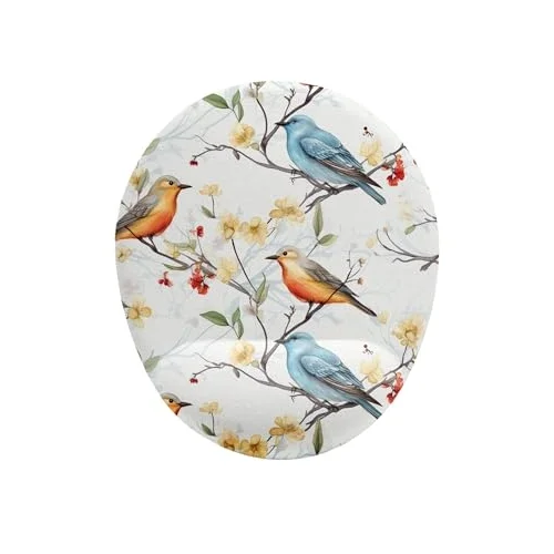 Kuş Desenli Bilek Destekli Mouse Pad