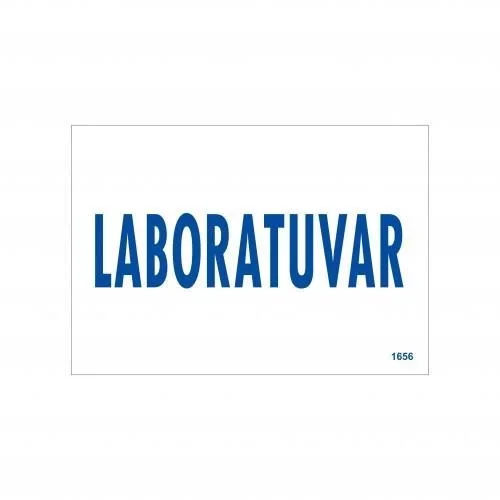 Mey İthalat® Laboratuvar Uyarı Levhası 17,5x25 KOD:1656