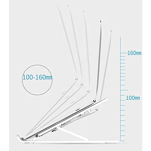 Laptop Standı Matebook Macbook Notebook Tablet Laptop Kademeli Yükseltici P1 Beyaz