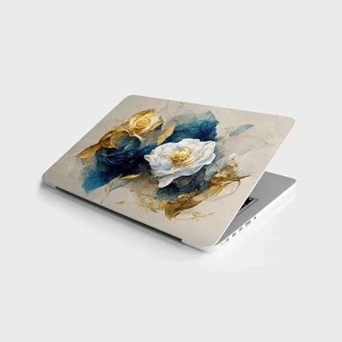 Laptop Sticker Bilgisayar Notebook Pc Kaplama Etiketi Soyut Çiçekler