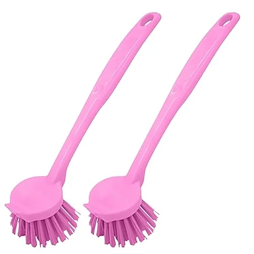 Lavabo Temizleme Fırçası, 2 Adet (Pembe)