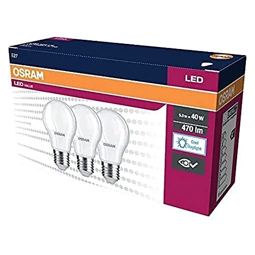 LED KLASİK LAMBA BEYAZ IŞIK 470 lm E27 3lü