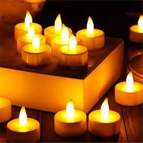 Led Mum A Kalite Premium 10 Adet Model Işıklı Tealight Piller Dahil