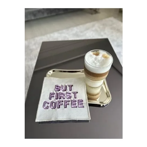 Linda Mia But First Coffee Desenli Kokteyl Peçete