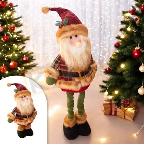 LÜKS DEKORATİF YILBAŞI NOEL BABA AYAKLARI UZAYAN 65CM