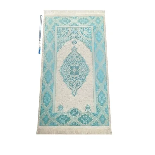 Lüks Osmanlı Şönil Seccade - 0170 (Turkuaz)