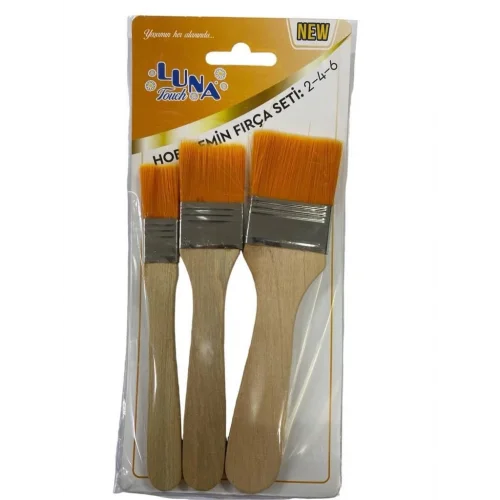 Mey İthalat® Luna Zemin Fırça Seti 2-4-6 No 3 Parça