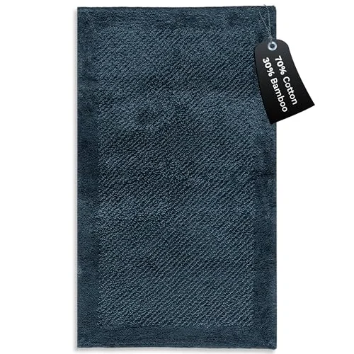 Malawı Bambu Paspas 40X60 Cm Marın Mavı