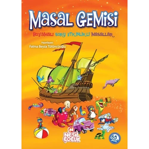 Masal Gemisi Boyamalı Soru Etkinlikli Masallar
