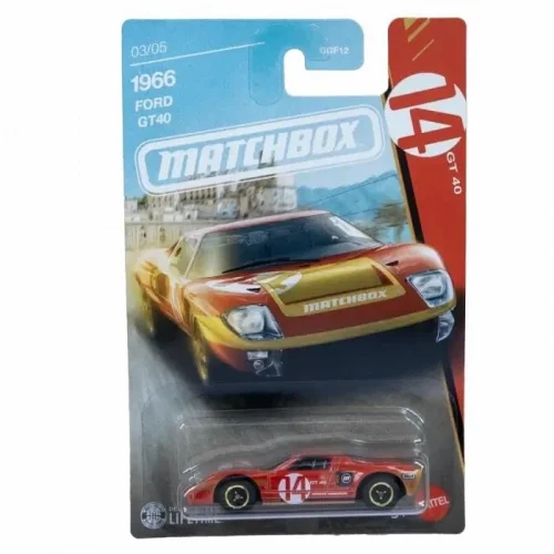 Matchbox Temalı Arabalar - 1966 FORD GT40 JJR52-GGF12