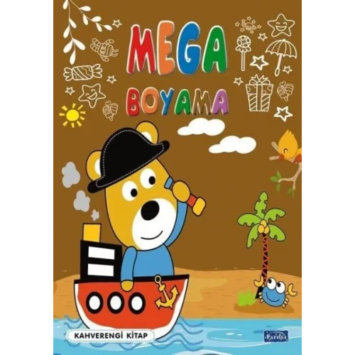 Mega Boyama Kahverengi Kitap