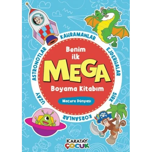 Mega Boyama Kitabım - Macera Dünyası