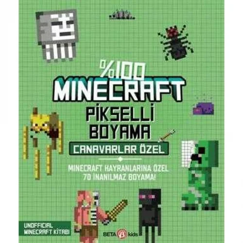 Mey İthalat® %100 Pikselli Boyama Canavarlar Özel