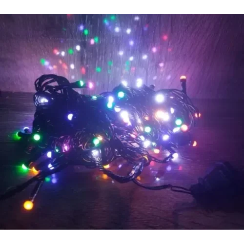 Mey İthalat® 10m 100 Led Damla Uçlu Gün Işığı Siyah Kablo