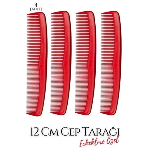 Mey İthalat® 12 Cm Erkek Cep Tarağı 4 ADET 718894