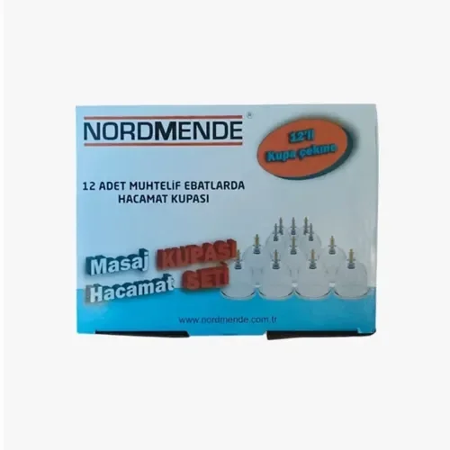 Mey İthalat® 12Lİ Profesyonel Hacamat Kupa Seti