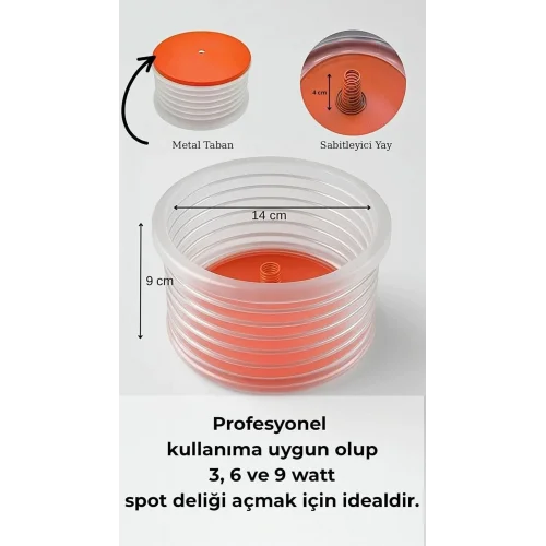 Mey İthalat® 14 cm Körüklü Toz Tutucu Vantuzlu