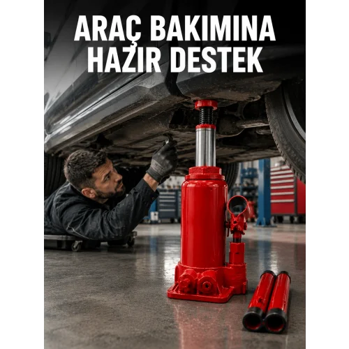 Mey İthalat® 2 Ton Hidrolik Kaldırma Gücü ile Güvenli Araç Desteği